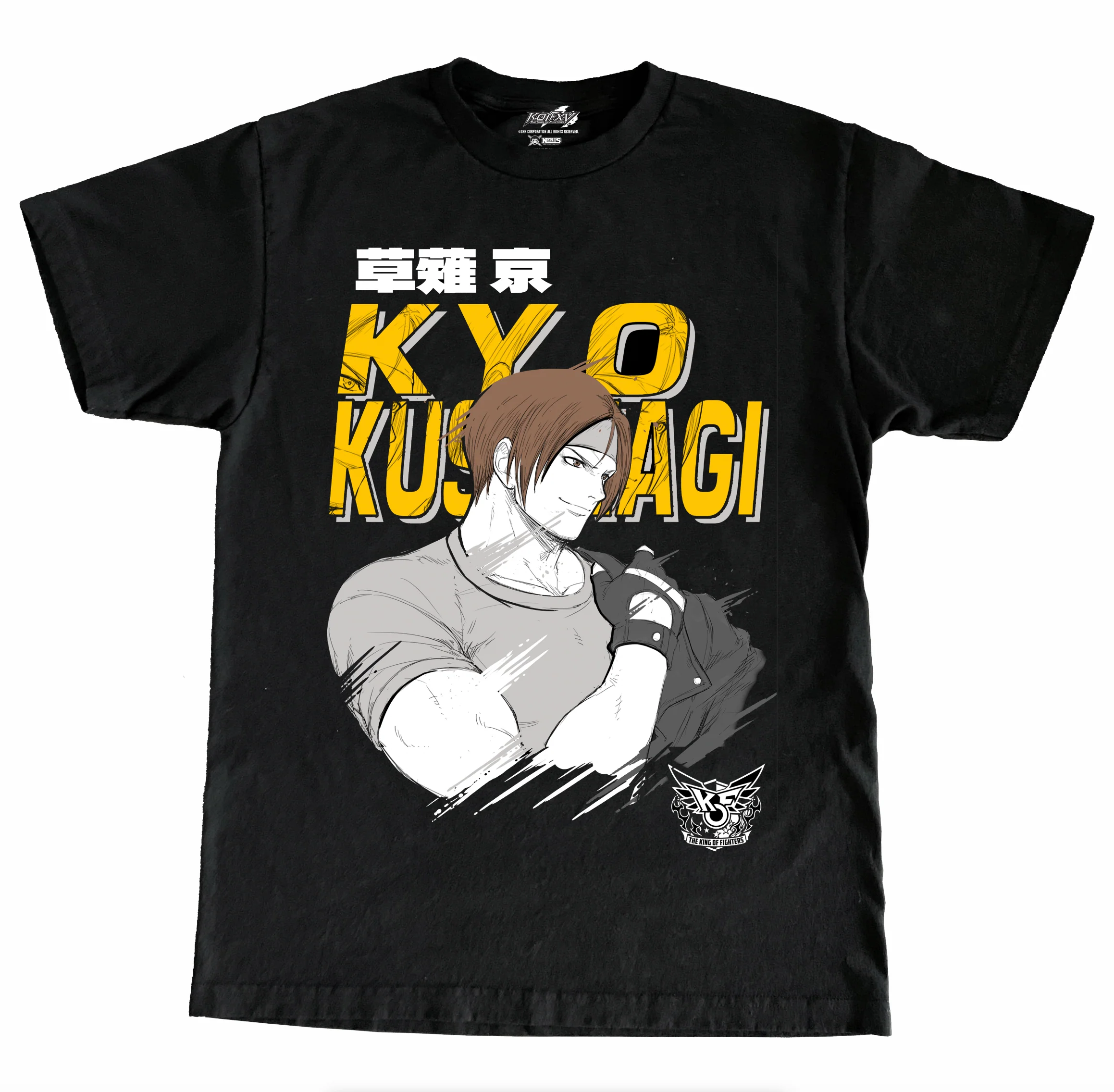 THE KING OF FIGHTERS XV KYO KUSANAGI SKETCH T-SHIRT